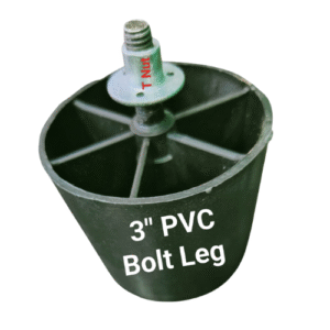 PVC Bolt Leg Height 3"