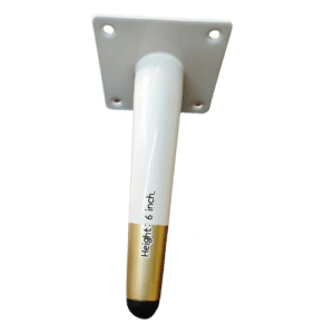 Kulfi Leg White - Golden Height 6"