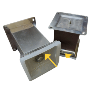 Square Leg 50*20 mm  4"*3"